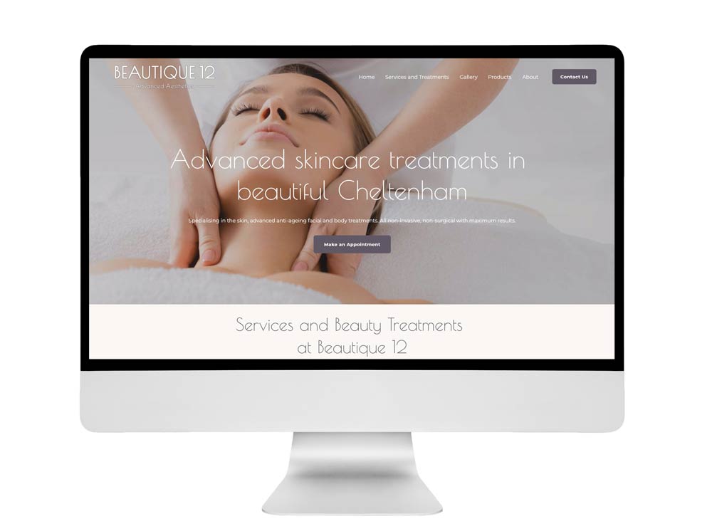 Beautique 12 website design by Louise Maggs Design