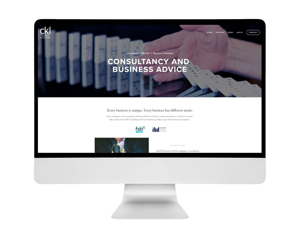 CKL Consultancy website design by Louise Maggs Design