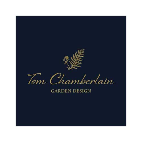 Tom Chamberlain Garden Design logo by Louise Maggs Design